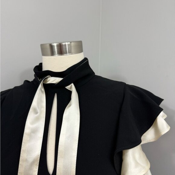 Cinq a Sept Black Ruffle Dress - Picture 3 of 15